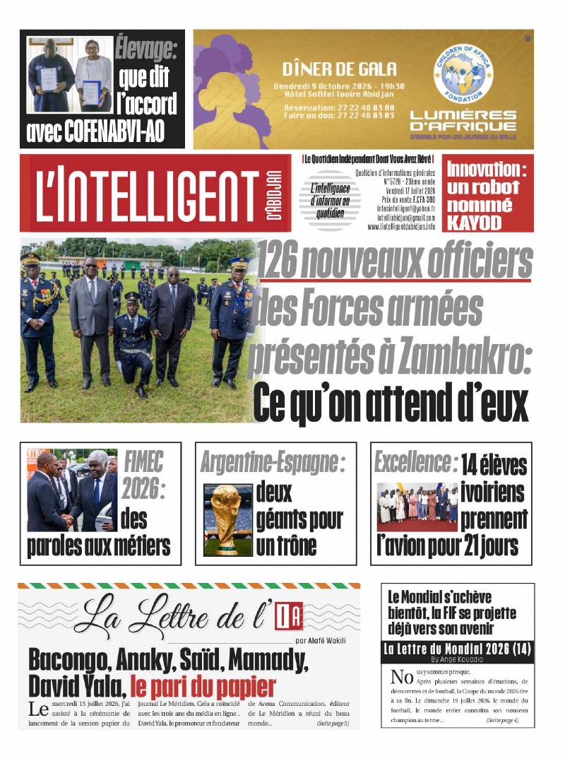 L'Intelligent d'Abidjan N°5728