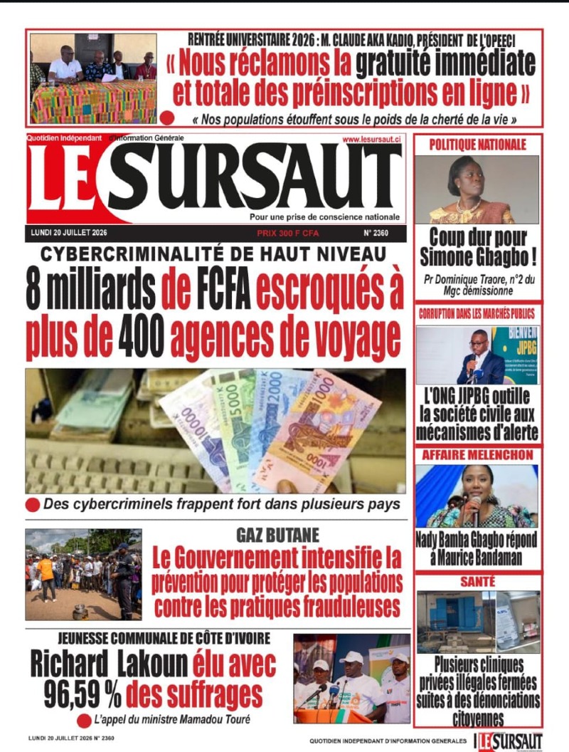 A LIRE DANS CE NUMERO