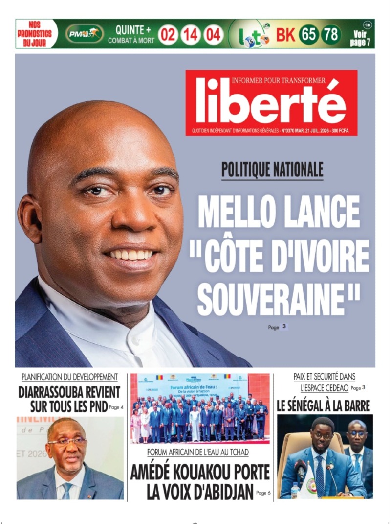 POLITIQUE NATIONALE: MELLO LANCE "CÔTE D'IVOIRE SOUVERAINE"