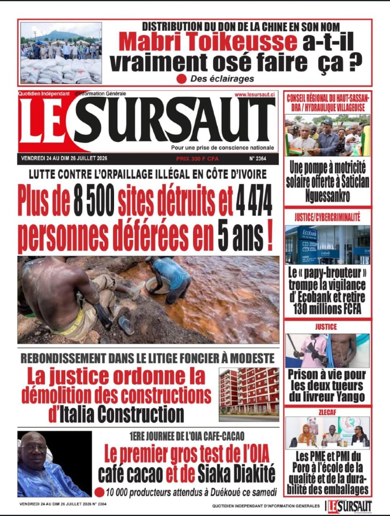 A LIRE DANS CE NUMERO