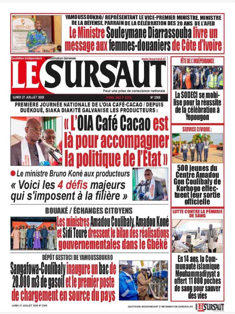 A LIRE DANS CE NUMERO