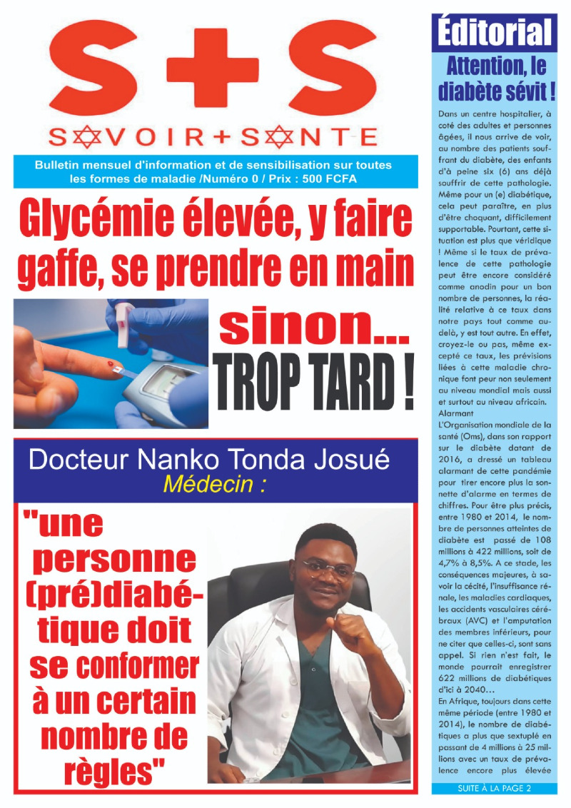 Glycémie élevée, y faire gaffe, se prendre en main sinon trop tard