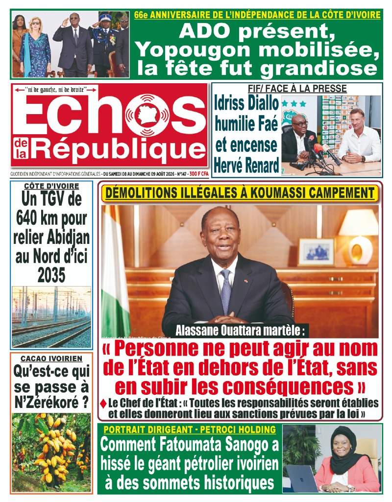 A LIRE DANS CE NUMERO