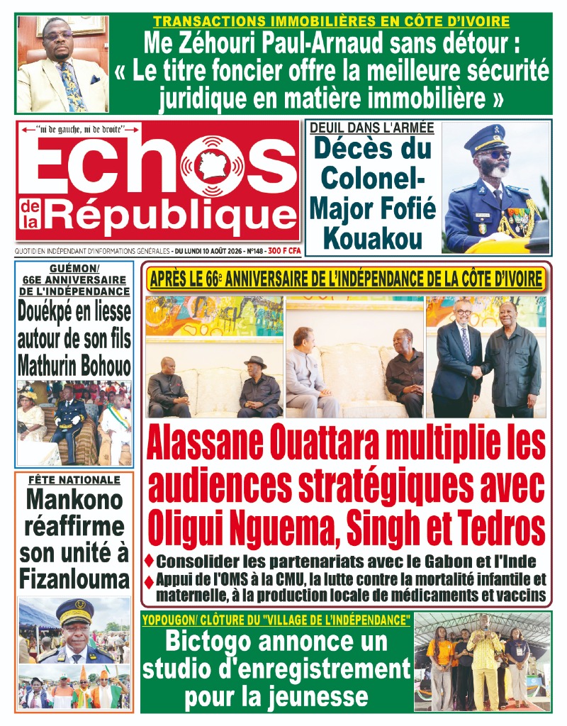 A LIRE DANS CE NUMERO