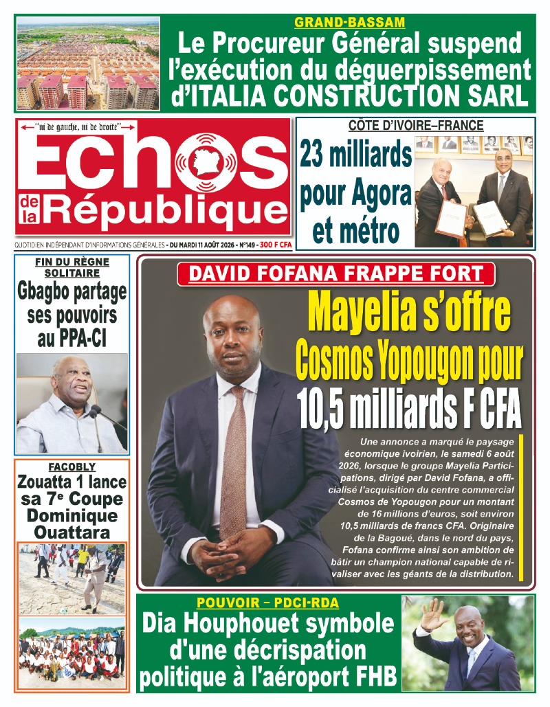 A LIRE DANS CE NUMERO
