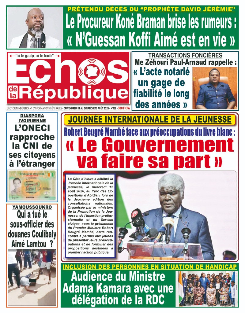 A LIRE DANS CE NUMERO
