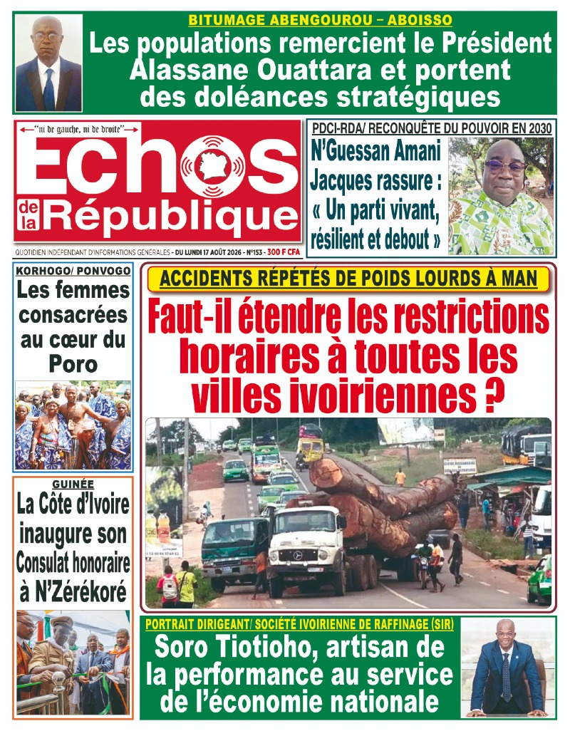 A LIRE DANS CE NUMERO