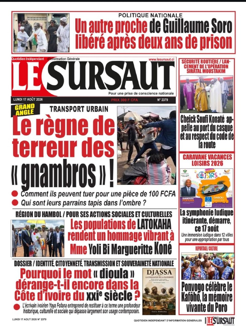 A LIRE DANS CE NUMERO