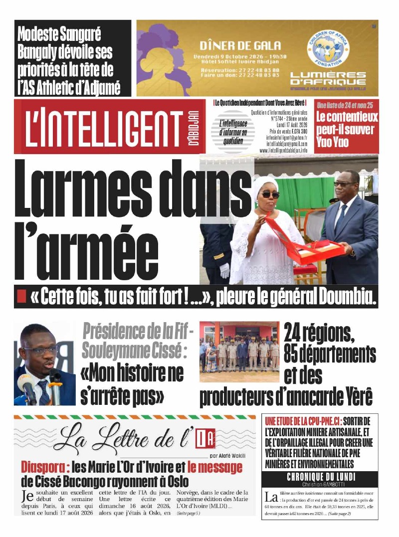 L'Intelligent d'Abidjan N°5744