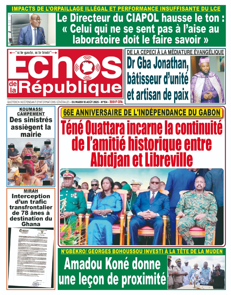 A LIRE DANS CE NUMERO