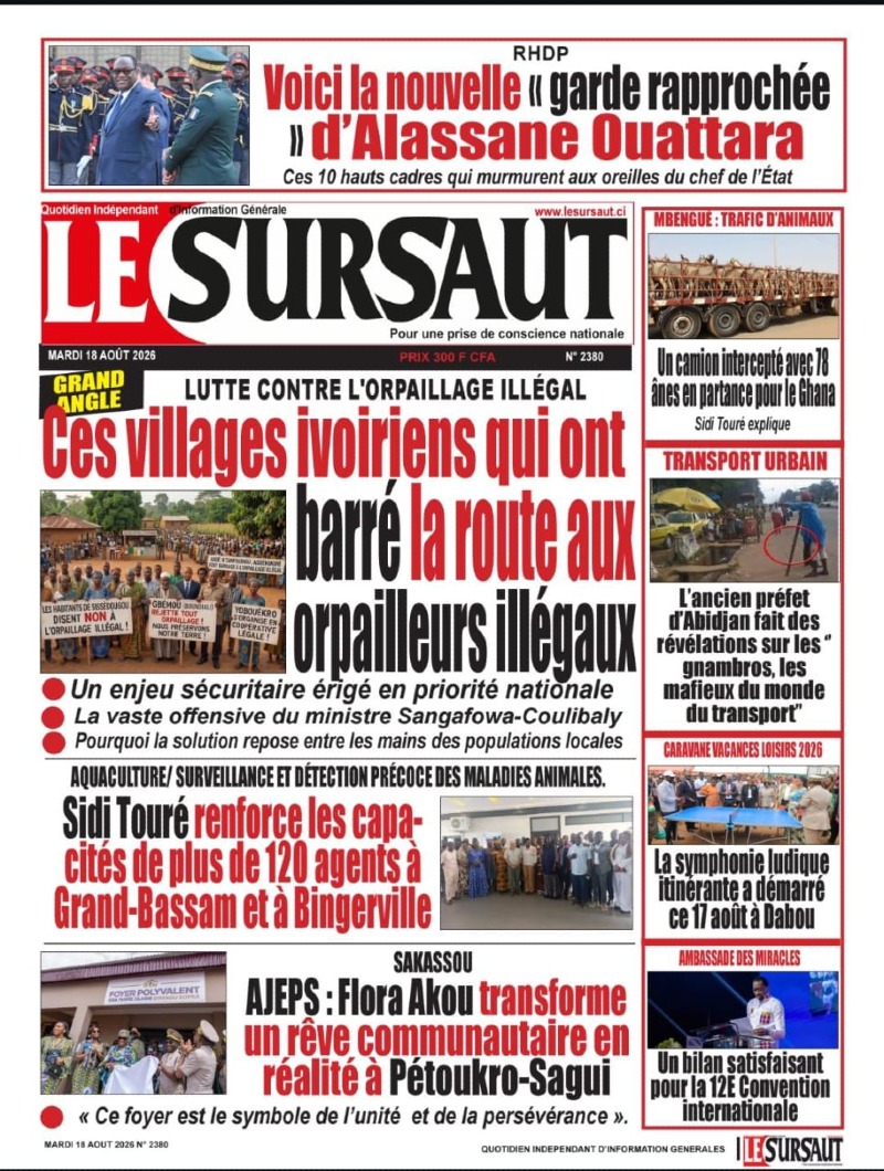 A LIRE DANS CE NUMERO
