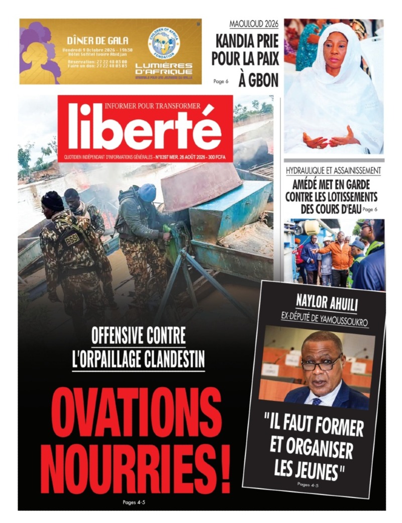 OFFENSIVE CONTRE L'ORPAILLAGE CLANDESTIN : OVATIONS NOURRIES!