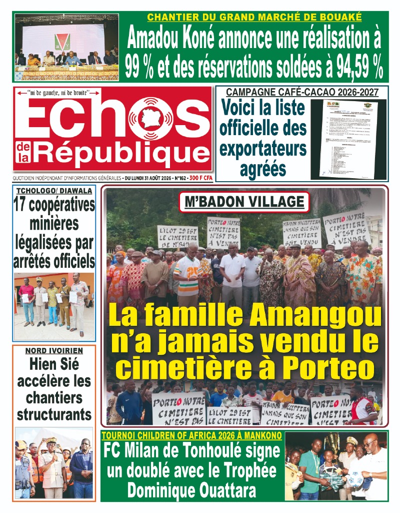 A LIRE DANS CE NUMERO