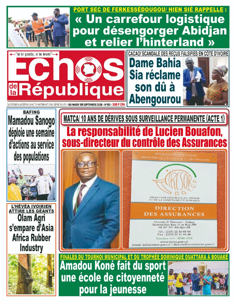 A LIRE DANS CE NUMERO