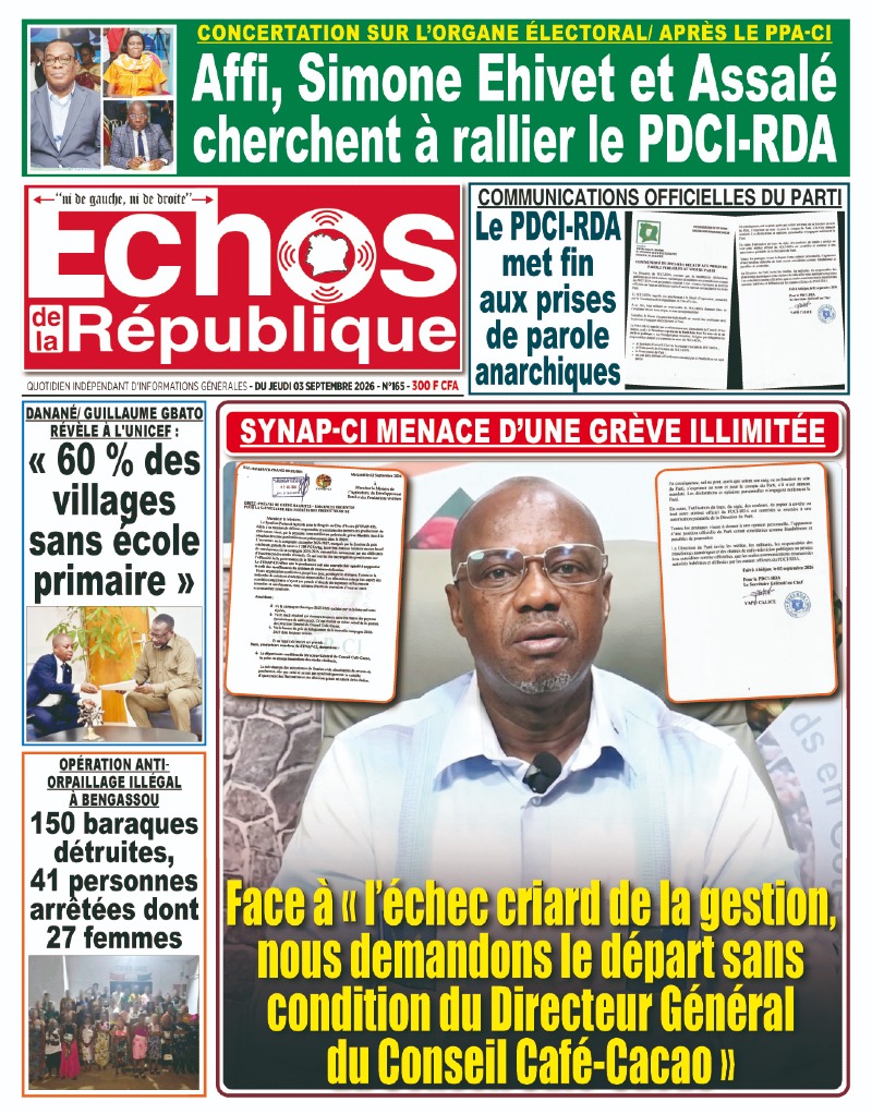 A LIRE DANS CE NUMERO