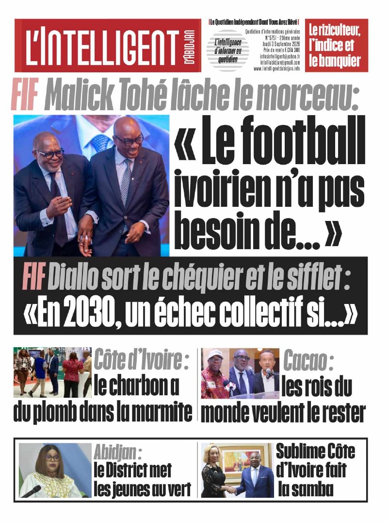 L'Intelligent d'Abidjan N°5751 BIS