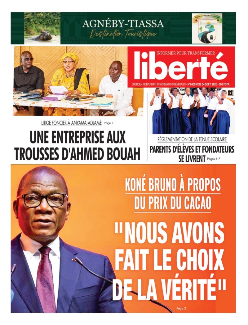 KONÉ BRUNO À PROPOS DU PRIX DU CACAO: " NOUS AVONS FAIT LE CHOIX DE LA VÉRITÉ"