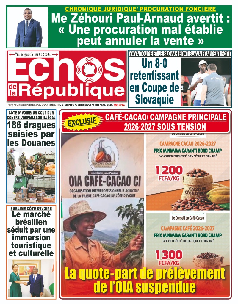 A LIRE DANS CE NUMERO