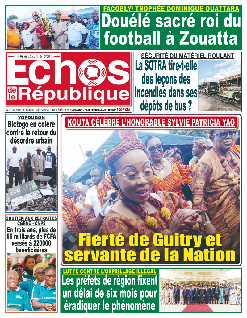 A LIRE DANS CE NUMERO