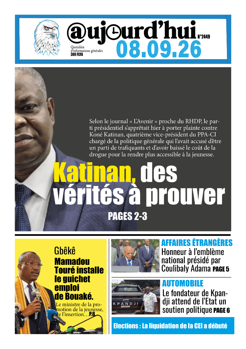 A LA UNE