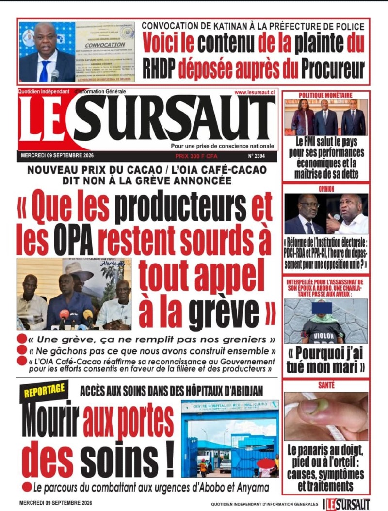 A LIRE DANS CE NUMERO