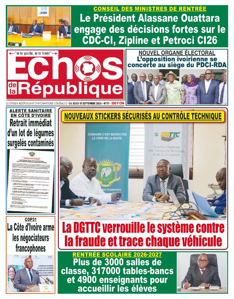 A LIRE DANS CE NUMERO
