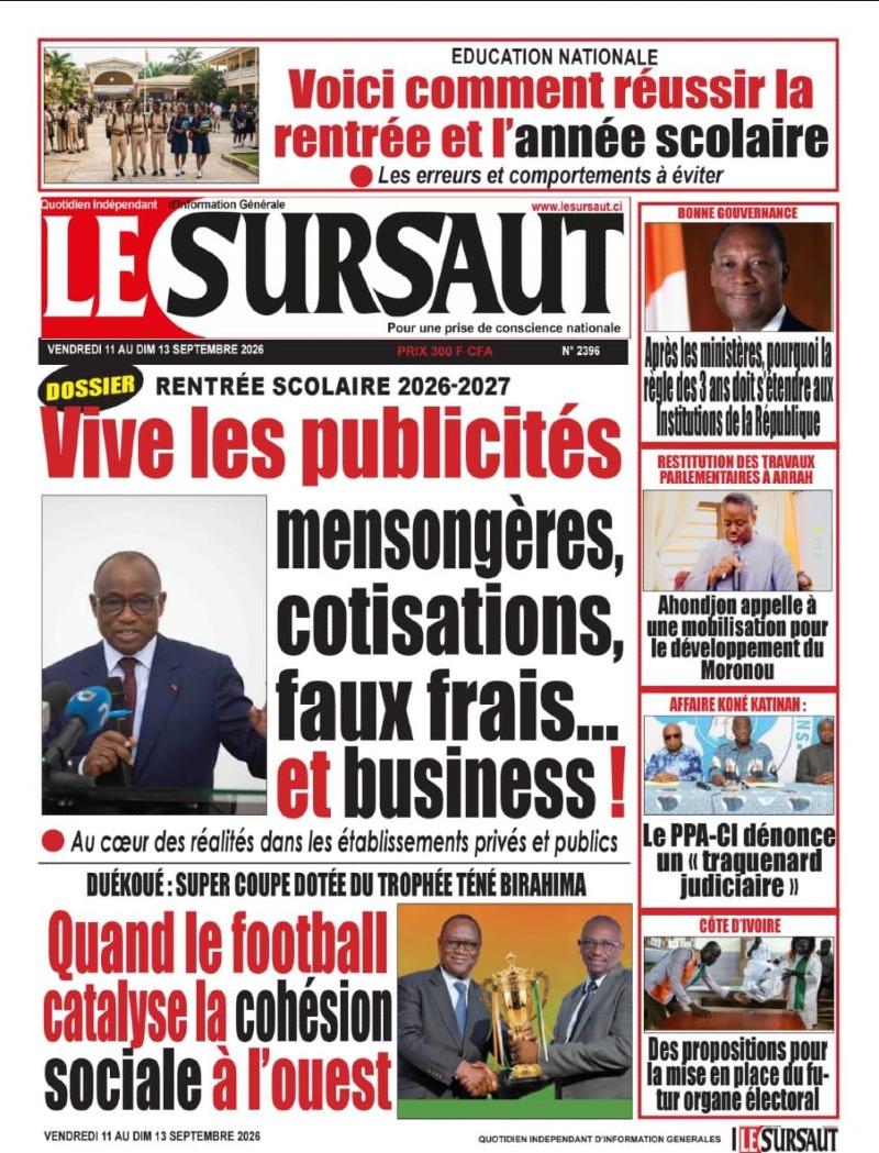 A LIRE DANS CE NUMERO