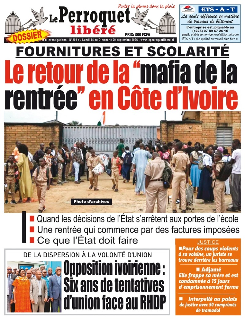 A LIRE DANS CE NUMERO 
