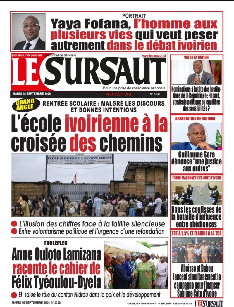 A LIRE DANS CE NUMERO