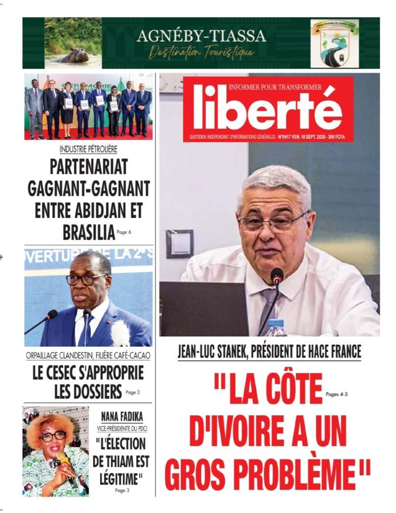 JEAN-LUC STANEK, PRÉSIDENT DE HACE FRANCE: " LA CÔTE D'IVOIRE A UN GROS PROBLÈME "