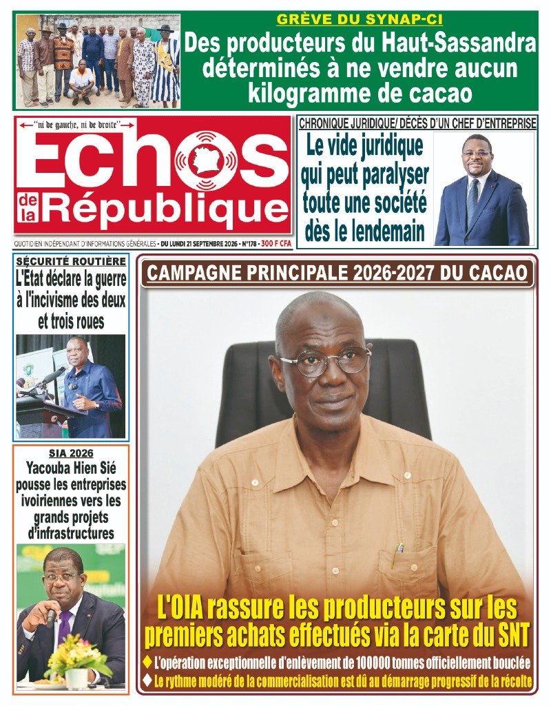 A LIRE DANS CE NUMERO
