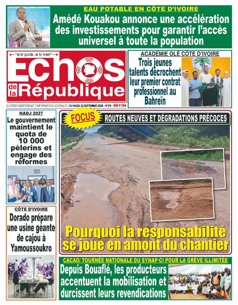 A LIRE DANS CE NUMERO