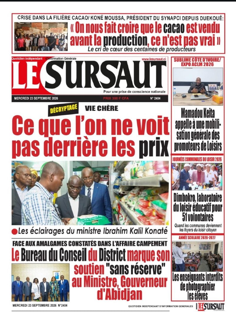 A lire dans ce numero