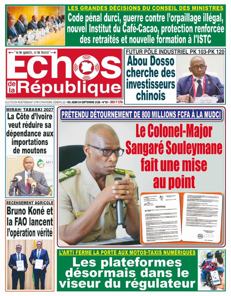 A LIRE DANS CE NUMERO