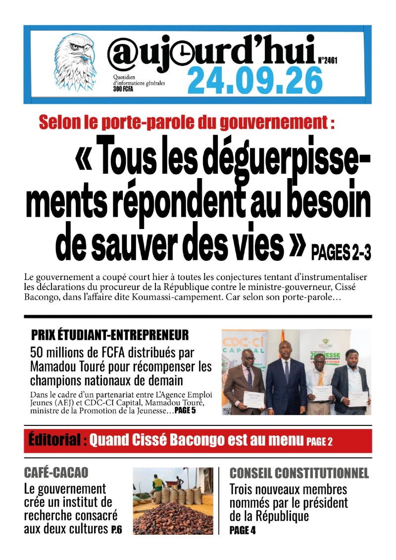 A LA UNE