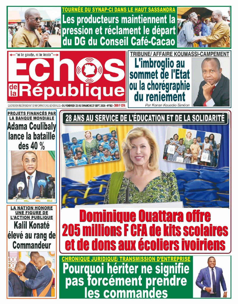 A LIRE DANS CE NUMERO
