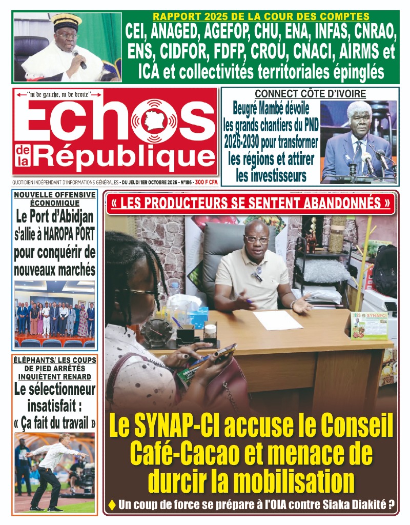 A LIRE DANS CE NUMERO 