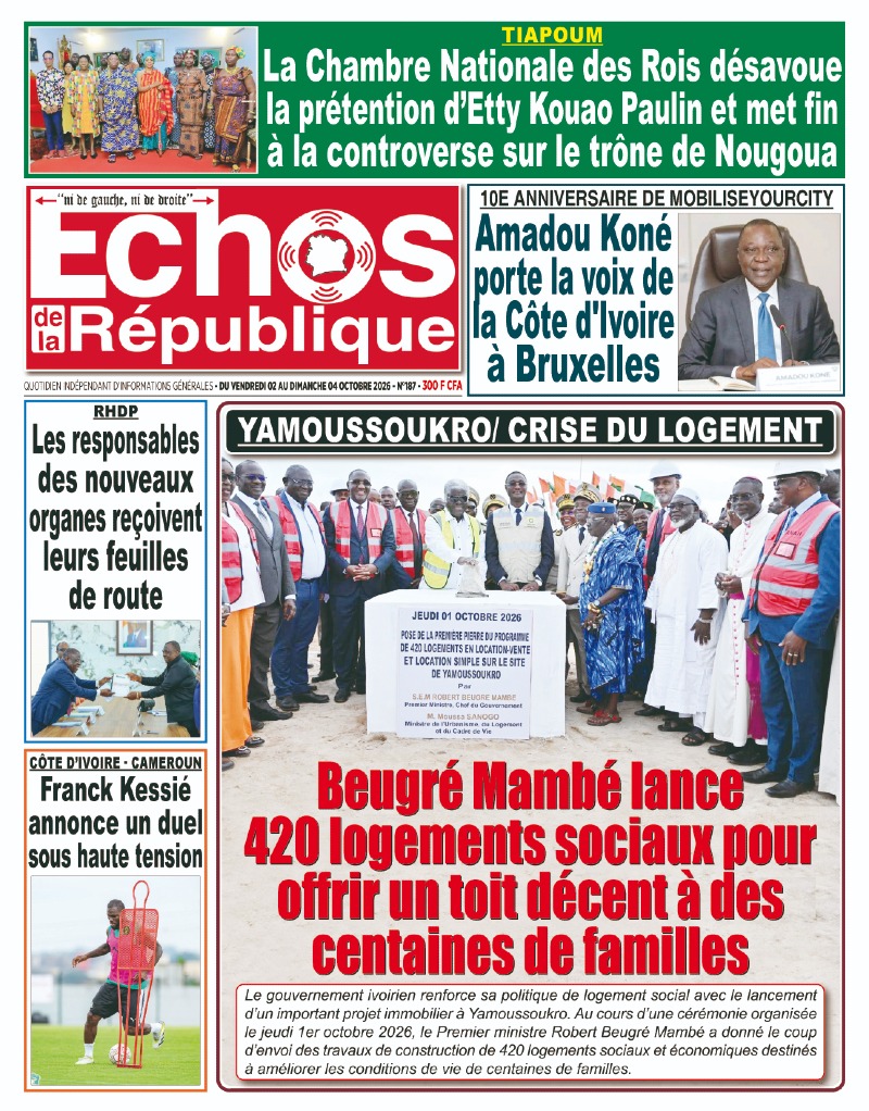 A LIRE DANS CE NUMERO