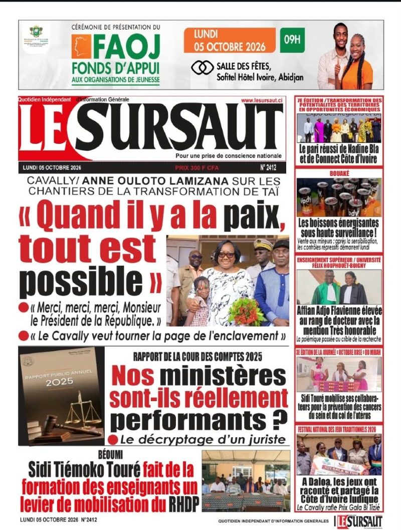 A lire dans ce numero