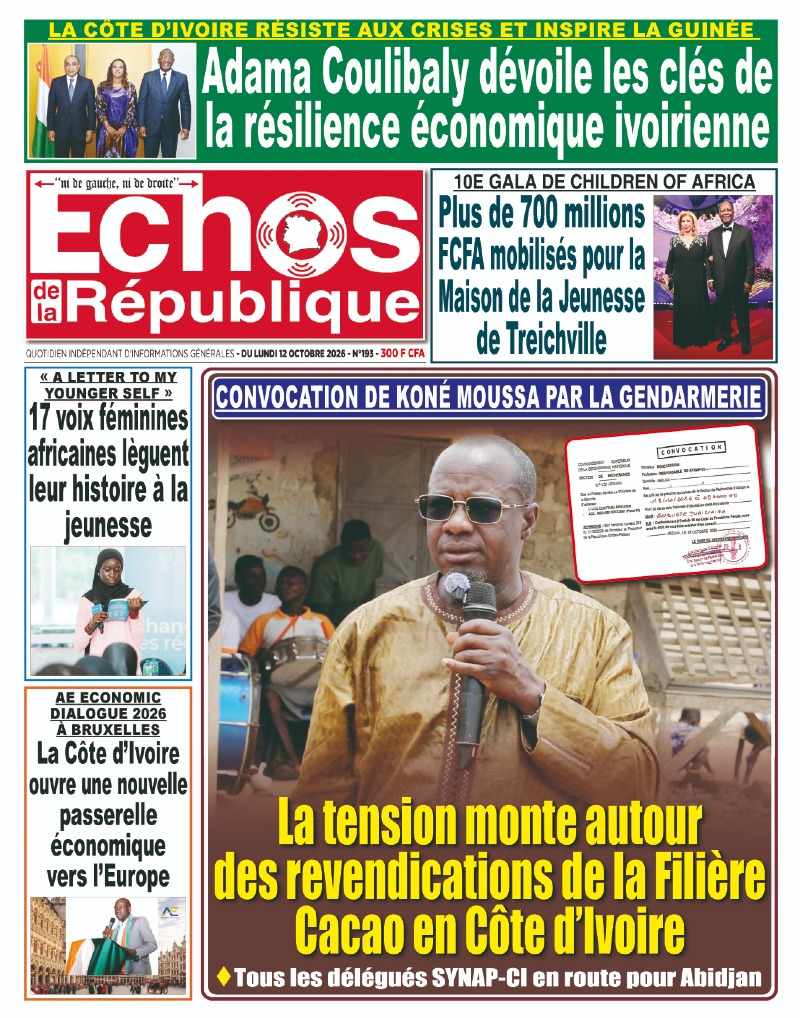 A LIRE DANS CE NUMERO