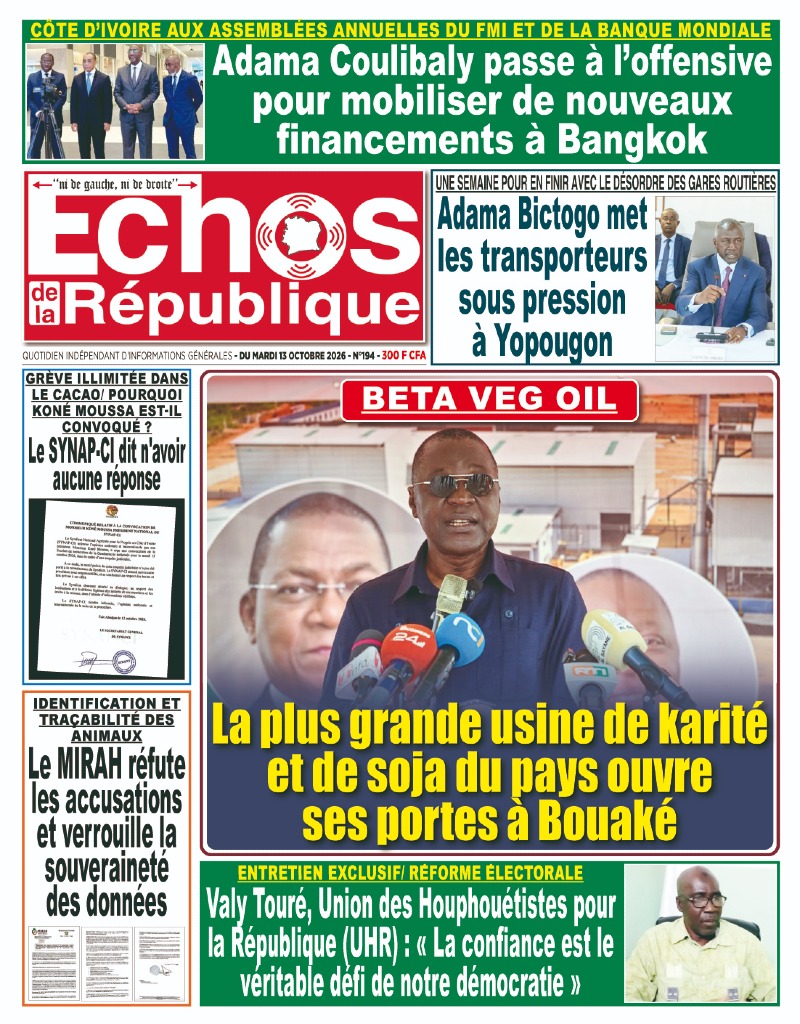 A LIRE DANS CE NUMERO